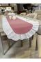 100% Cotton Fishtail Frilled Vintage Oval Runner (45X140) - 4