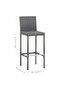 7 Piece Outdoor Bar Set with Cushions Poly Rattan Grey - 3