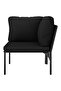 8 Piece Garden Lounge Set with Cushions Black PVC - 8