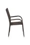 7 Piece Garden Dining Set Poly Rattan Brown - 4