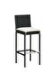 Garden Bar Set | Black | Solid Acacia wood | Three-piece set - 2