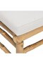 Garden Corner Sofas with Light Grey Cushions 2 pcs Bamboo - 4