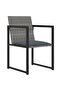 5 Piece Outdoor Dining Set with Cushions Poly Rattan Grey - 2