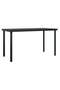 7 Piece Garden Dining Set with Cushions Black - 6