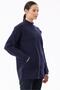 Cardigan with Pockets and Hair Braided Zipper Dark Blue - 2
