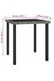 3 Piece Garden Dining Set Poly Rattan Grey - 3