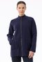 Cardigan with Pockets and Hair Braided Zipper Dark Blue - 3