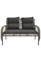 4 Piece Garden Sofa Set with Cushions Grey Poly Rattan - 6