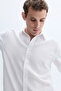 Men's Khaki Regular Fit Long Sleeve Shirt - 3
