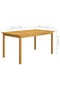 Garden Dining Set | Black | Solid Acacia wood | 7 Piece - 3