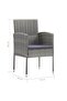 5 Piece Garden Dining Set Grey - 3