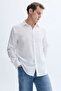 Men's Khaki Regular Fit Long Sleeve Shirt