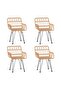 5 Piece Garden Dining Set Poly Rattan - 2
