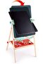 Standing Flip Flat 2 Sided Kids Artwork Easel with Chalk Blackboard and Marker Whiteboard - 2