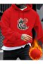 Men's Oversize Dragon Printed Hoodie - 2