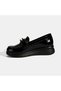 Women's Black Desacomfort Leather Shoes with Buckle Detail - 3