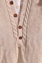 Beige Knitted Baby Boy Hooded Long Jumpsuit - 4