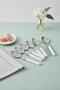 Set of 6 Stainless Steel Soft White Tablespoon Set - 2