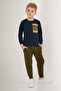 Boy's Winter Regular Fit Navy Blue Tracksuit Set Us1503-C-V1 - 2