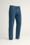 Men's High Waist Wide Leg Blue Jeans