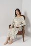 Women's Floral Print Long Sleeve Relaxed Fit Nightgown C3T0N91 - 4
