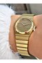 Steel Band Steel Case 5 Atm Water Resistant Gold Color Women Wristwatch S04469