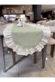 100% Cotton Fishtail Frilled Vintage Oval Runner (45X140) - 6
