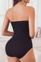 Fossini Model Simit Bölgesi Effective Zero Neckline Strapless Snap Fastener Fit Sports Corset Black Color - 4