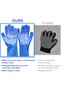 Silicone Waterproof Dishwashing Gloves with Built-in Scrub Brush - 5