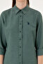 Women's Dark Green Long Sleeve Basic Shirt 50316711-VR079 - 6