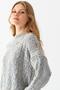 Knitted Detailed Crew Neck Sweater Aw25Kz0043 - 3