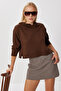 Hooded Soft Modal Sweatshirt Lzv0030 Brown - 3