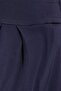 Women's Regular Fit Classic Cut Velcro Closure Wide Leg Navy Blue Trousers - 6