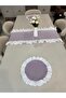 3 Piece Ruffle Set 2 American Table Napkins + 1 Ruffle Runner - 2