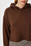 Hooded Soft Modal Sweatshirt Lzv0030 Brown - 4