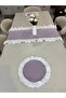 3 Piece Ruffle Set 2 American Table Napkins + 1 Ruffle Runner