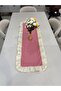 100% Cotton Fishtail Frilled Vintage Oval Runner (45X140)
