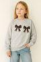 3 Yarn Combed Cotton Leopard Ribbon Printed Unisex Children's Sweat