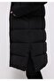 معطف نسائي أسود بقلنسوة وسحاب وبطانة مقاوم للماء - 5