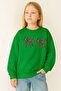 3 Yarn Combed Cotton Leopard Ribbon Printed Unisex Children's Sweat