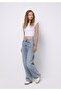 Regular Fit Women's Indigo Jean Trousers - 3