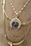 Vip Steel Italian Crushed Zircon Stone Phoenix and Crescent Evil Eye Model 4-Piece Combination Necklace - 2