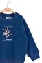 Baby Boy Plant Sweatshirt 1-4 Years Blue - 2