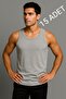 Gray 15-Pack Cotton Combed Classic Men's Tank Tops – Breathable, Comfortable Fit, Everyday Wear
