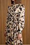 Patterned Side Tie Blouse - 4