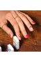 Glaze Holiday Nail Strips-Cranberry Kringle,Semi-Cured Gel, LED Lamp Use,Long-Lasting,Chip-Resistant - 3