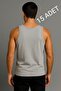 Gray 15-Pack Cotton Combed Classic Men's Tank Tops – Breathable, Comfortable Fit, Everyday Wear - 2