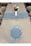 3 Piece Ruffle Set 2 American Table Napkins + 1 Ruffle Runner - 6