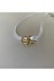 Xuping Minimal Clip-On Triangle Detail Gold Hoop Earrings - 3