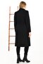 Women's Black Trench Coat - 3